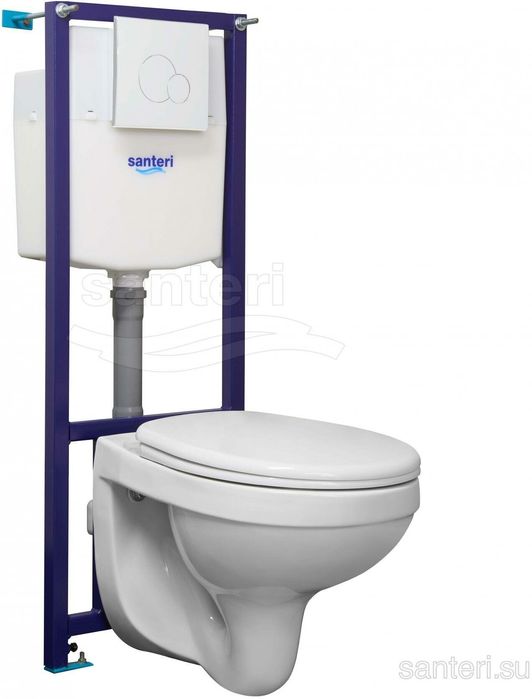 Продам унитаз с инсталляцией — комплект Б/У в идеальном состоянии