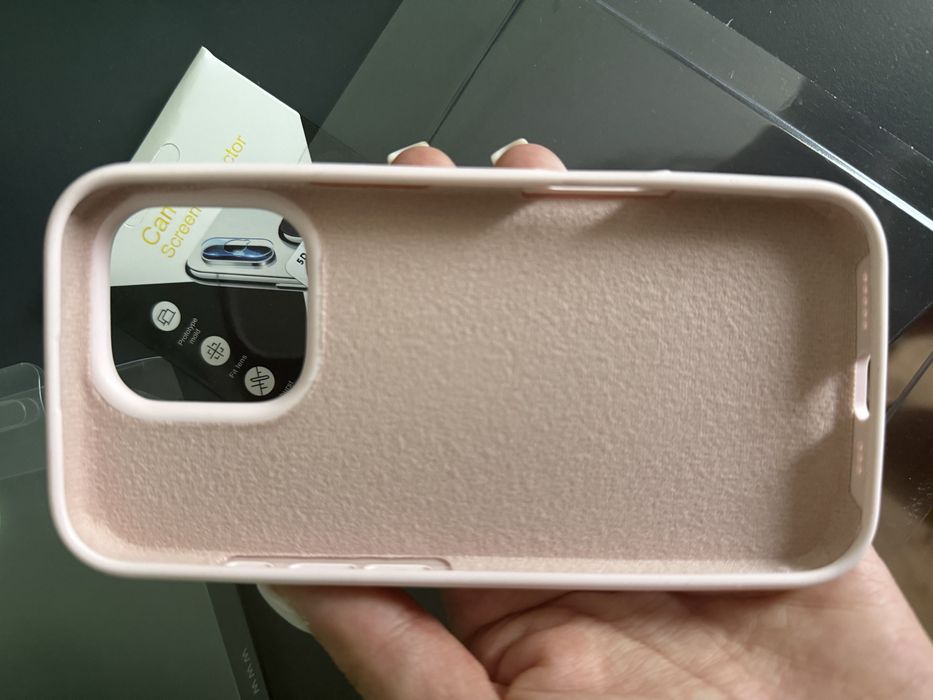 Чисто нов калъф за iphone 16pro + протектор за камери