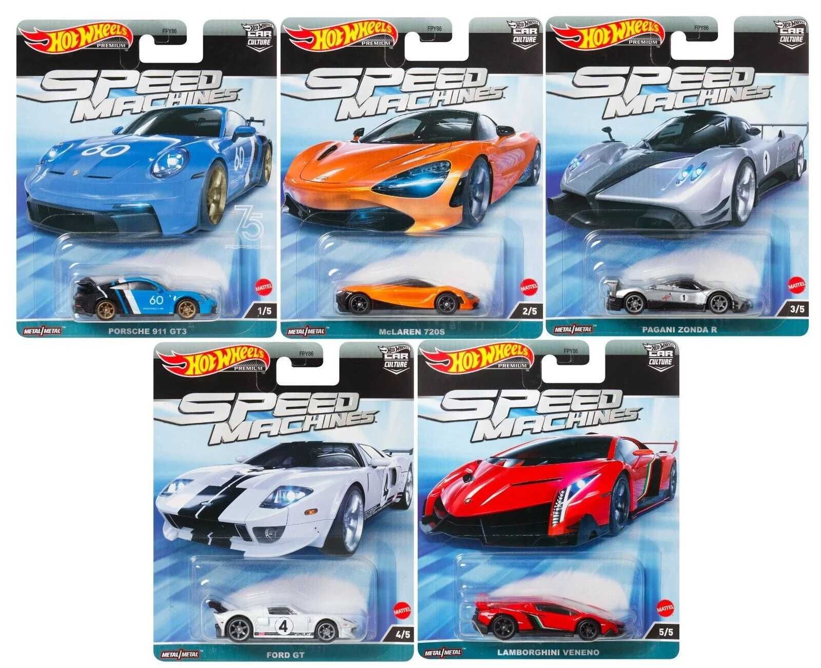 Set Hot Wheels Speed Machines 1:64