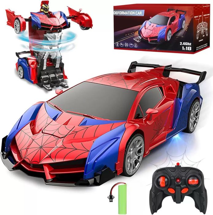 RC Spider көлік – трансформация, трюктер, зарядталатын, трансформер
