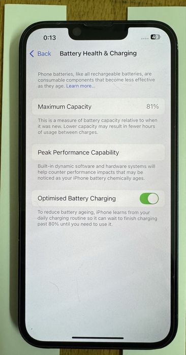 Iphone 13, Midnight Blue, 128 GB