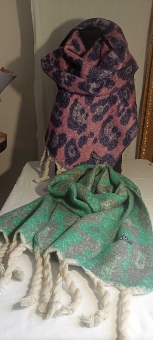 Шарф мохеровый модный с дредами