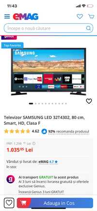 Vând Smart tv samsung