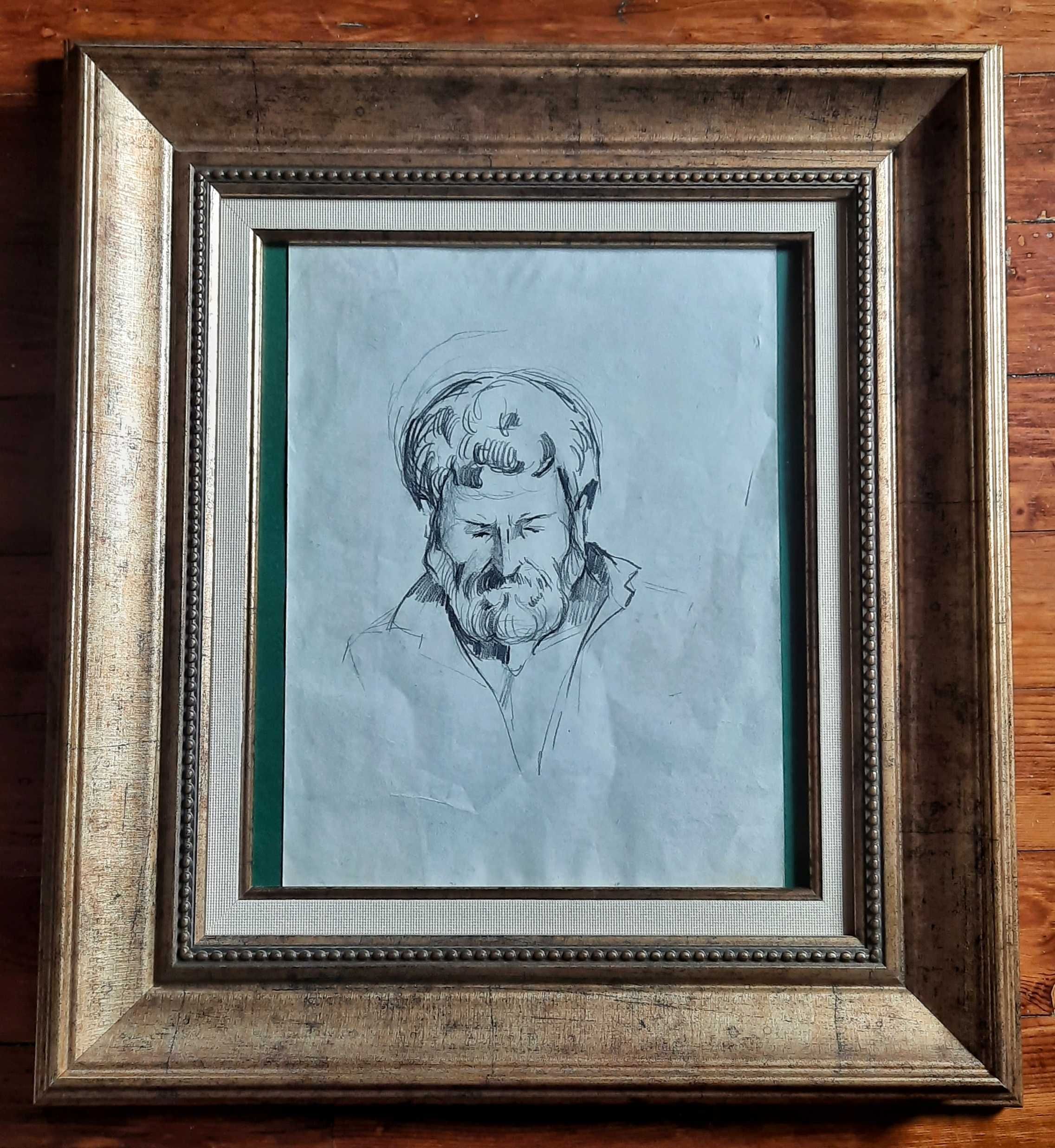 Владимир Димитров- Майстора рисунка с молив - глава на мъж.