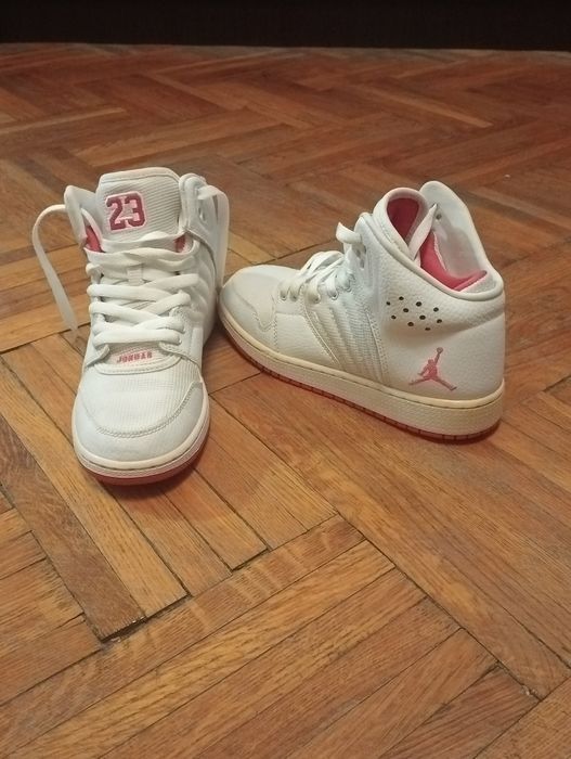 Jordan 1 Flight 4 Pink White Dama