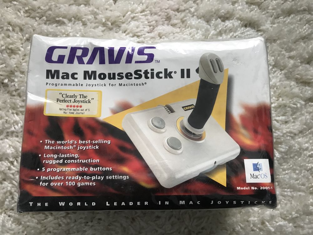 Mac mouseStick 2 Cravis Joystick Maneta Controller vintage machintosh