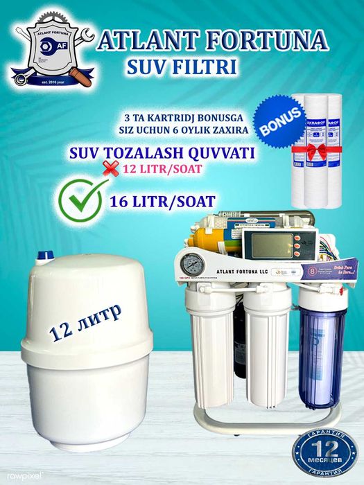 Suv filtr, osmos, фильтр воды под мойку, осмос, filter, филтр, филтер