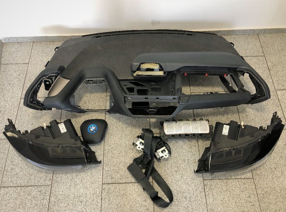 BMW I3 LCI set faruri full led far stanga dreapta plansa bord airbag