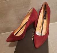 Musette pantofi piele burgundy stare perfecta