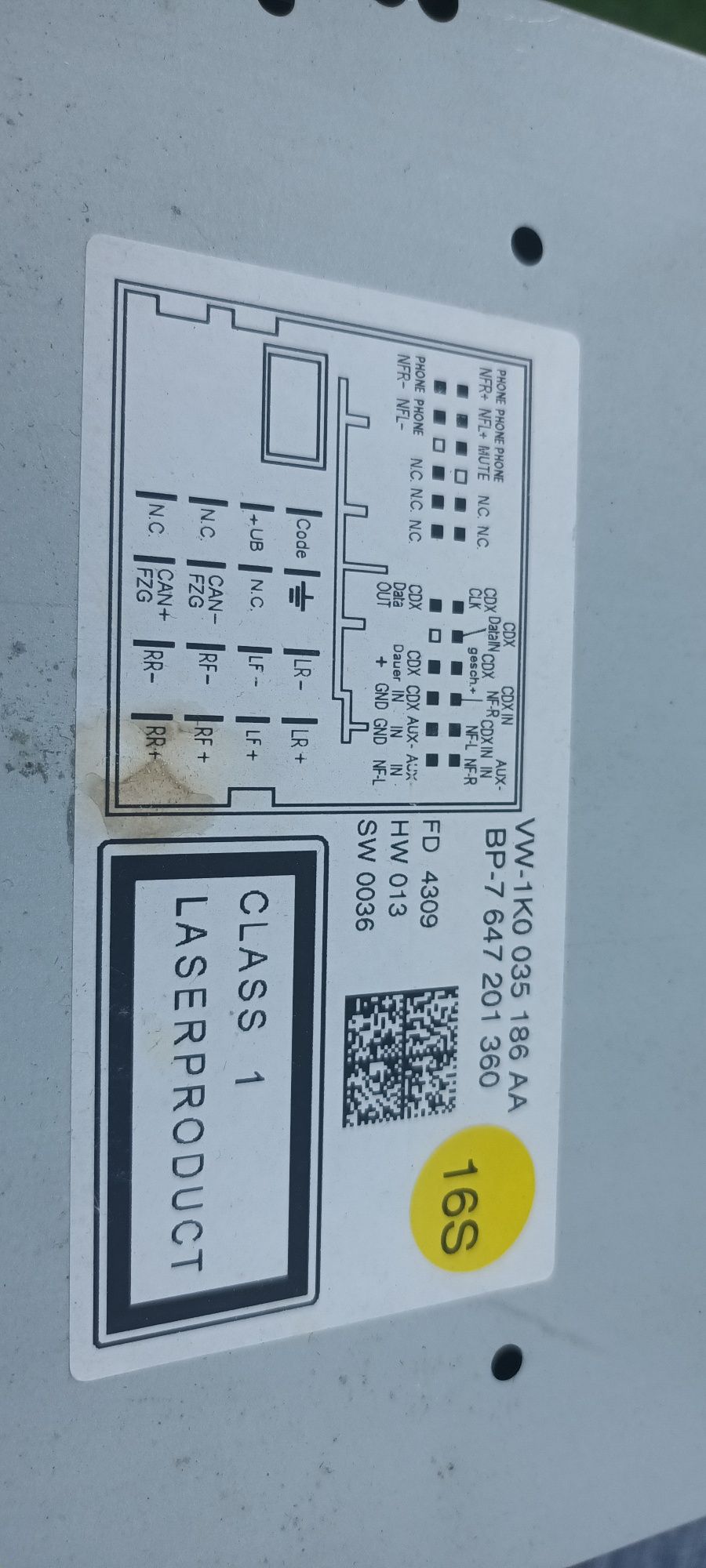 Radio cd player auto
