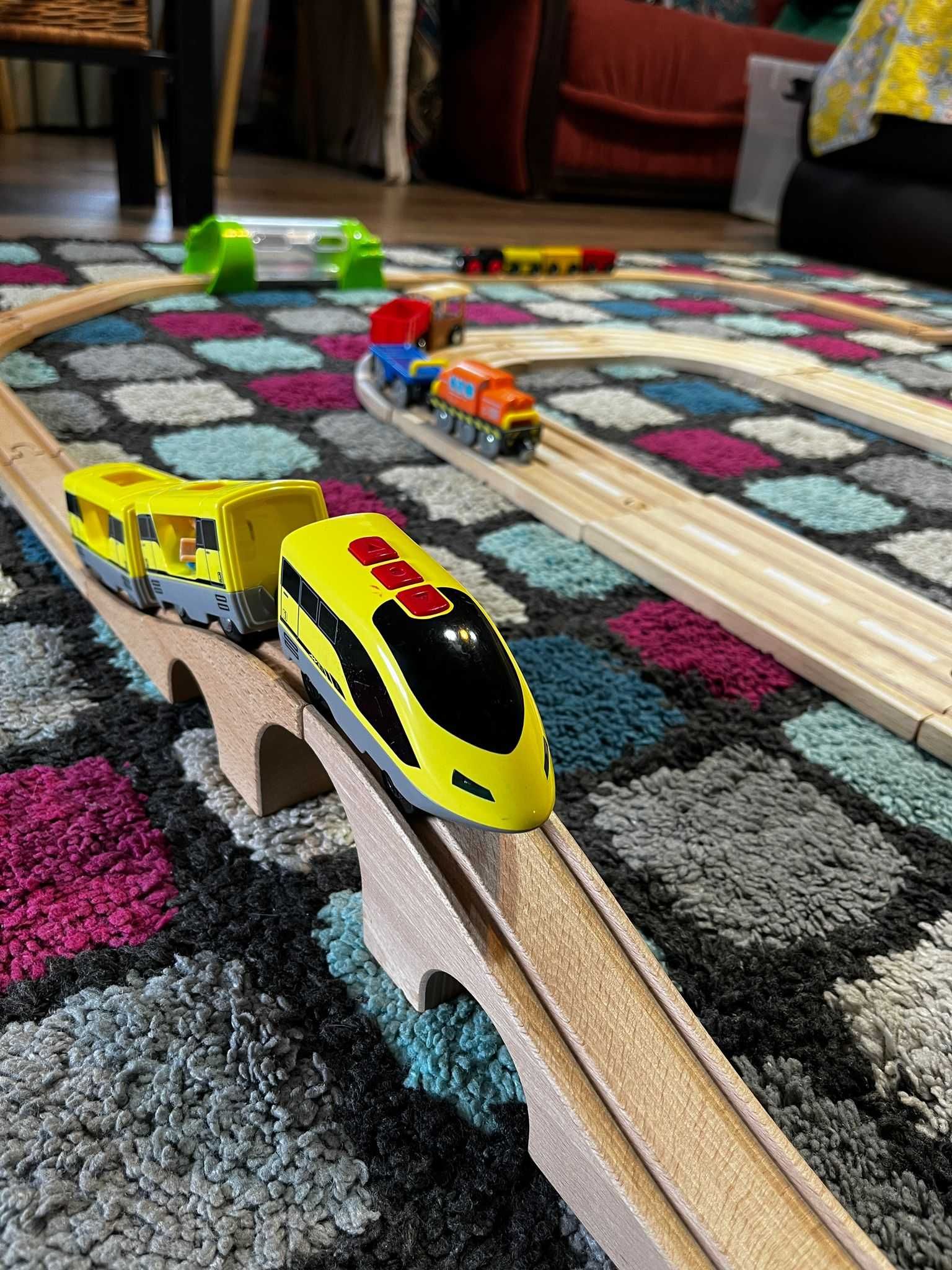 Mega Seturi Tren sine lemn