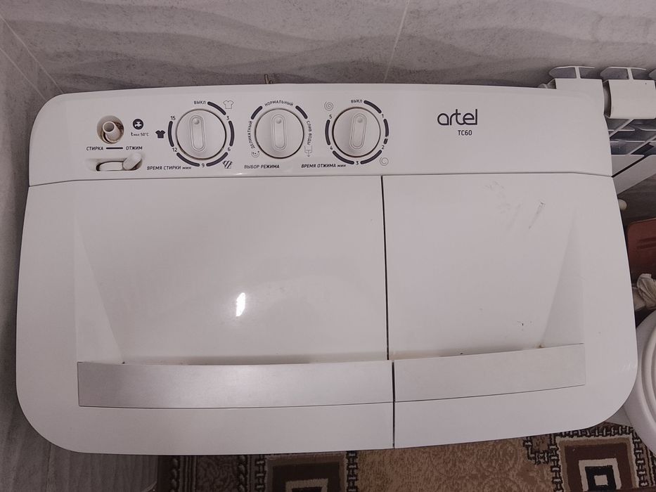 Стиральная машина полуавтомат, Artel бренд, хаммаси функцияси ишлайди