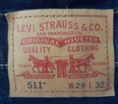 Джинсы Levis 511 / Made in Mexico / W29 L32