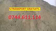Nisip, balast, sort, pamant, refuz ciur, piatra concasata