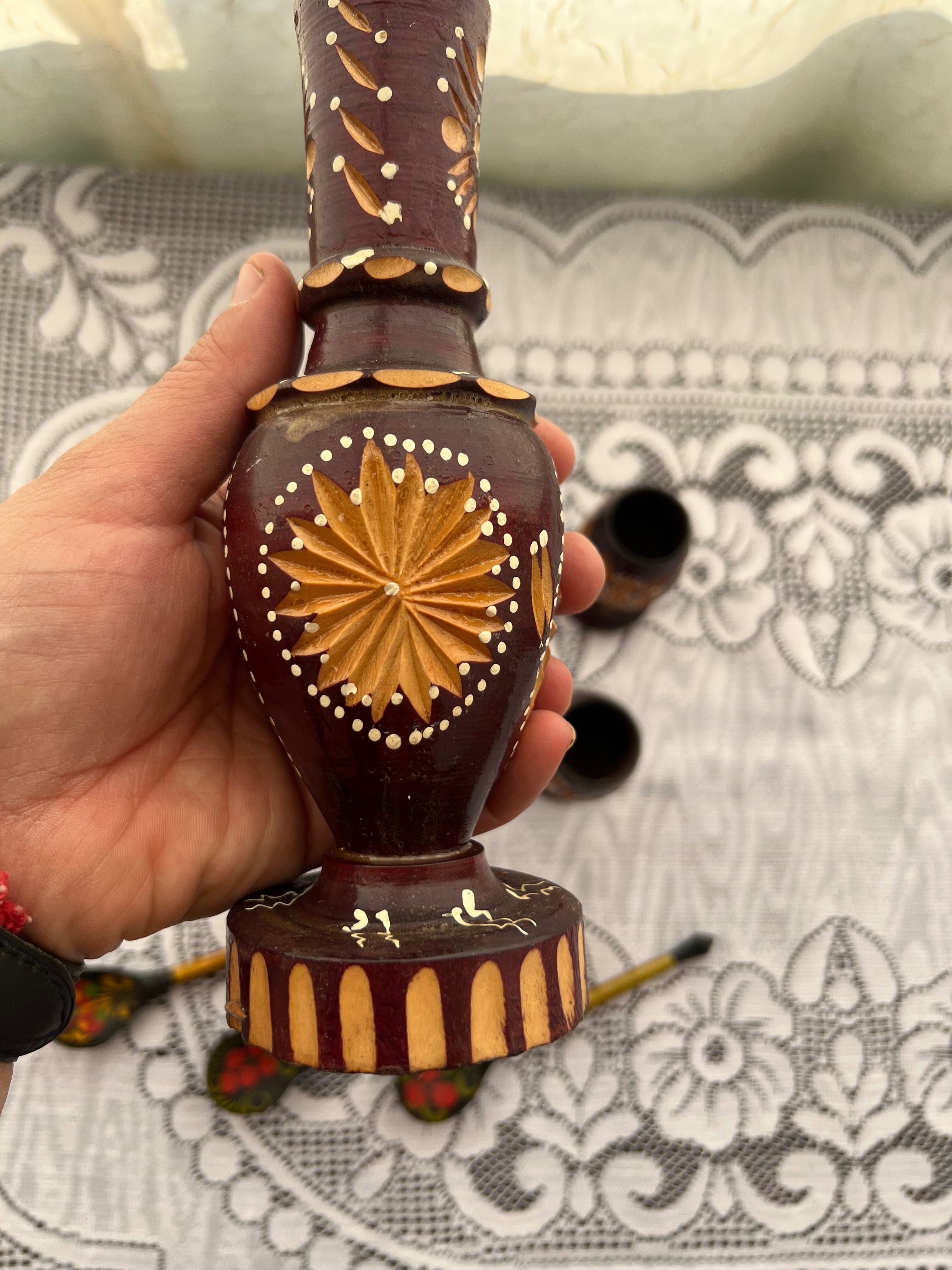 Комплект  от 10 части дърворезба