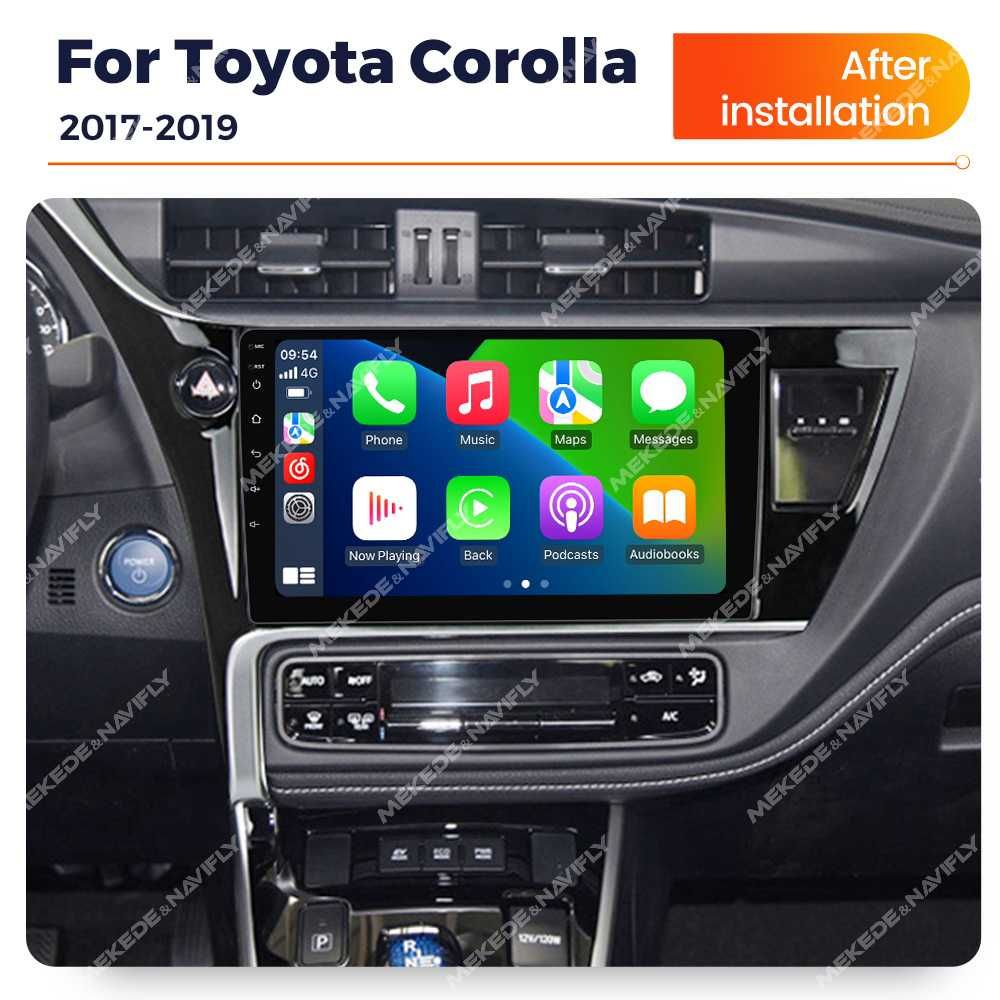 NAVIGATIE ANDROID 13 Toyota COROLLA 2017 - 2019 1/8 Gb CarPlay +CAMERA