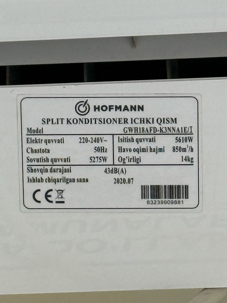 Konditsaner 18 talik 2 ta bor