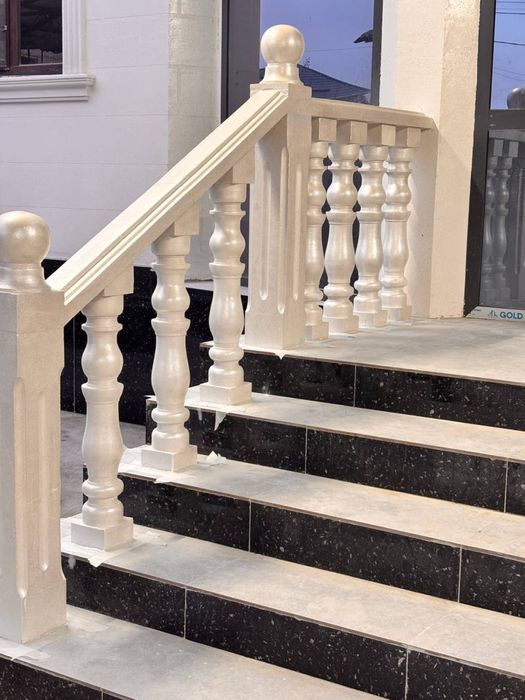 Белый жемчуг покрытие перила, балясина