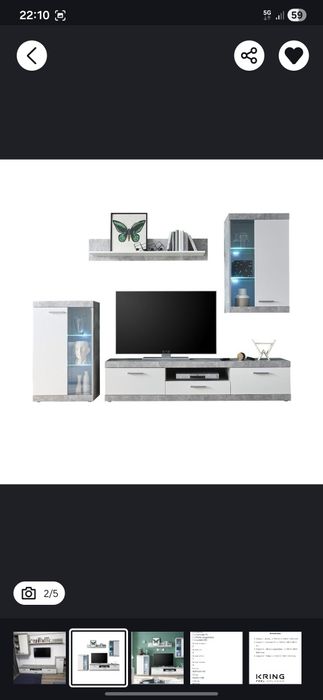 Mobila living arata ca noua