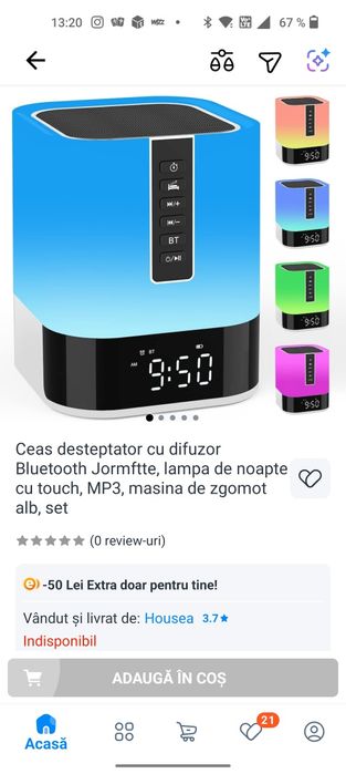 Ceas deșteptător cu difuzor etc