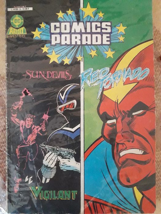 Banda desenata Sun Devils/Red Tornado anii '80 in lb. franceza