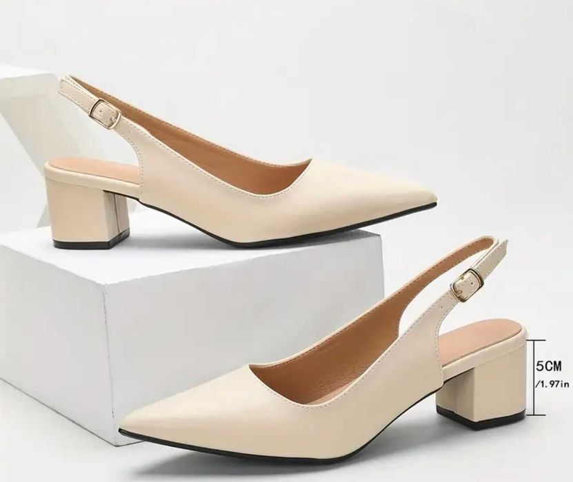 Sandale damă 38.5, piele ecologică, bej, noi