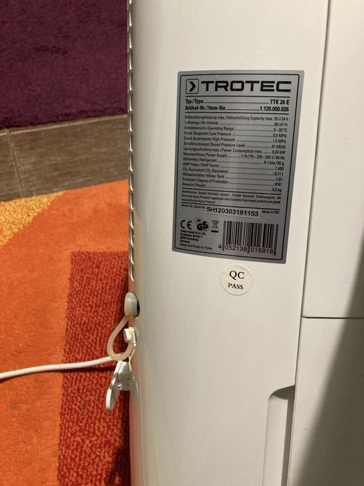 Dezumidificator trotec , chilipir - fac curat - ocazie