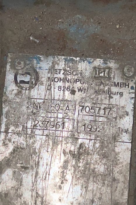 Pompă industrială NETZSCH NEMO + motor AEG 11 kW – Germania