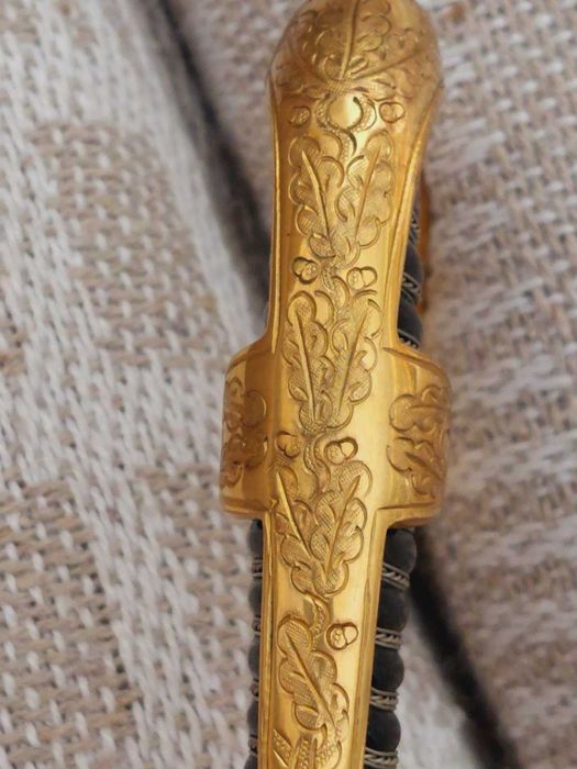 Парадна нем. сабя-Вермахт 1933-34год.позлатена  ръкохватка,като нова