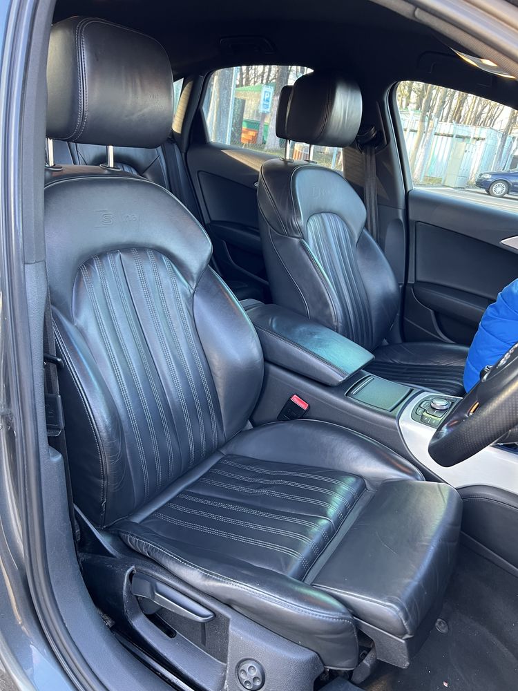 Interior piele S line Audi A6 C7 incalzite fața