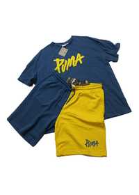 Мъжки комплект Puma от две части - тениска и къси панталони L