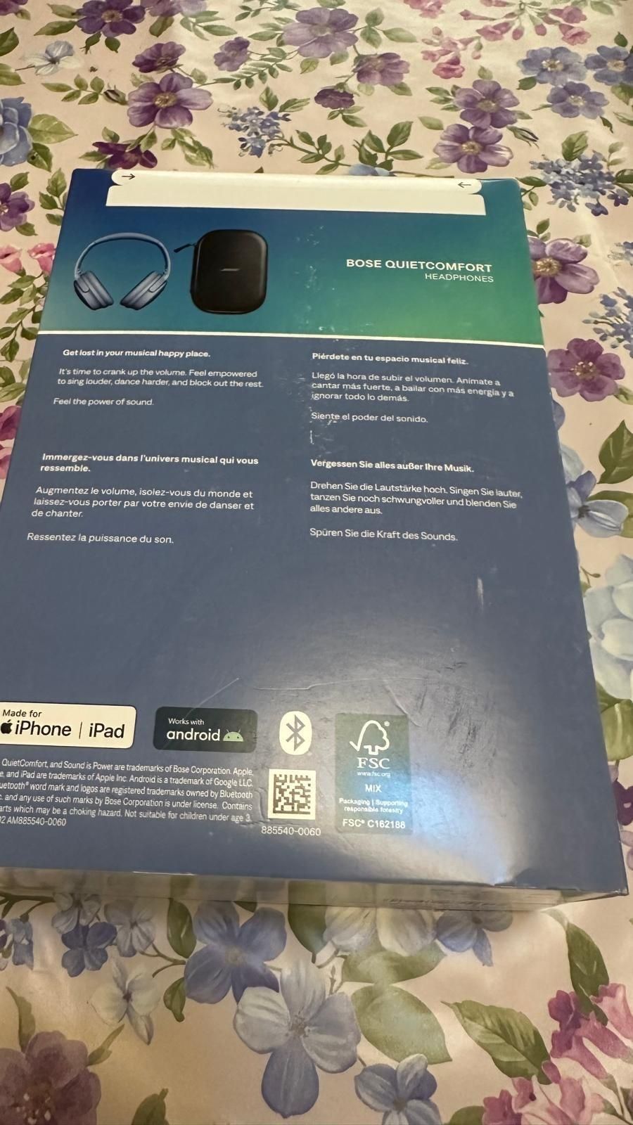 Căști Bose Quietcomfort bleu noi sigilate