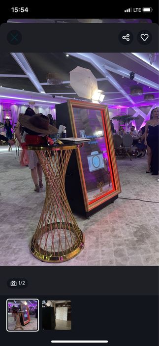 Vand cabina foto cu panou floral