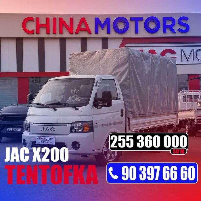 JAC X200 tentofka kafolatva rasmiy diller1
