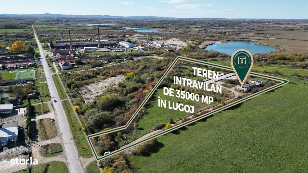 Teren strategic 35.000 mp, ideal pentru industrial, rezidențial/mixt