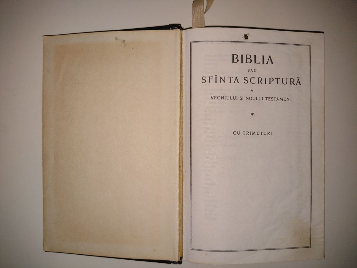 Biblia cu trimeteri, veche, anii 80 autentica