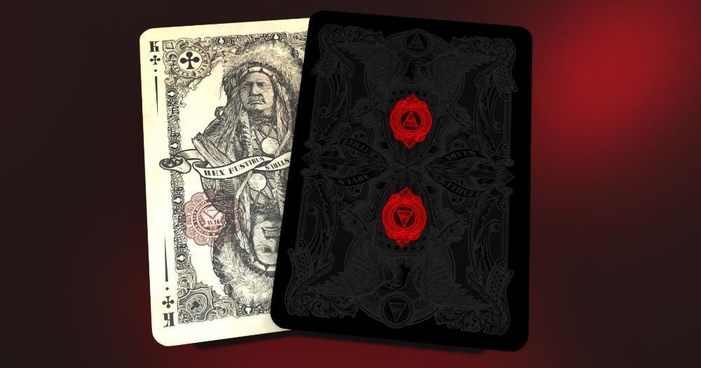 Carti de joc Branded Black Reserve Note Kings Wild Project colectie