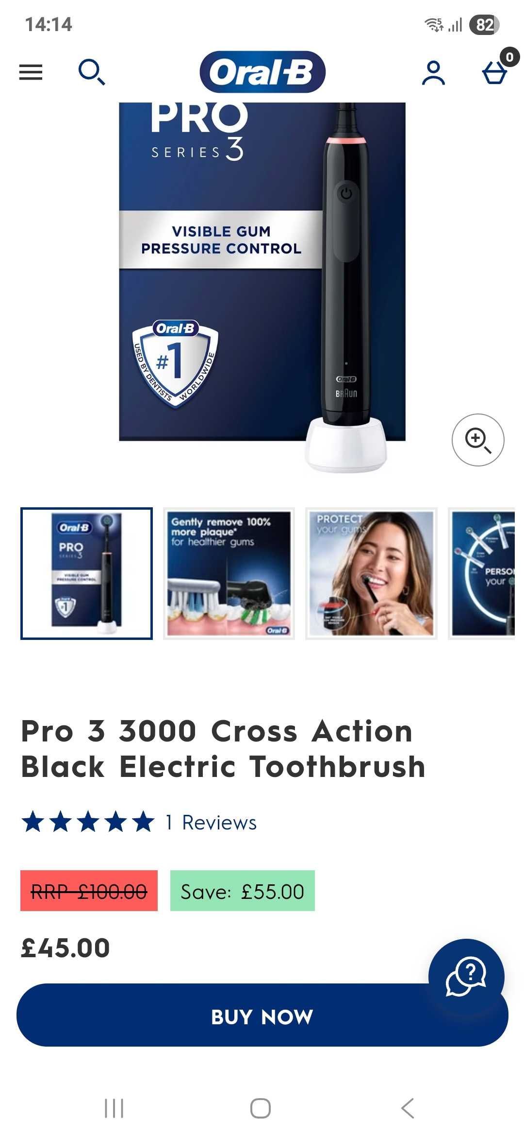 Електрическа четка за зъби Oral -B Pro 3