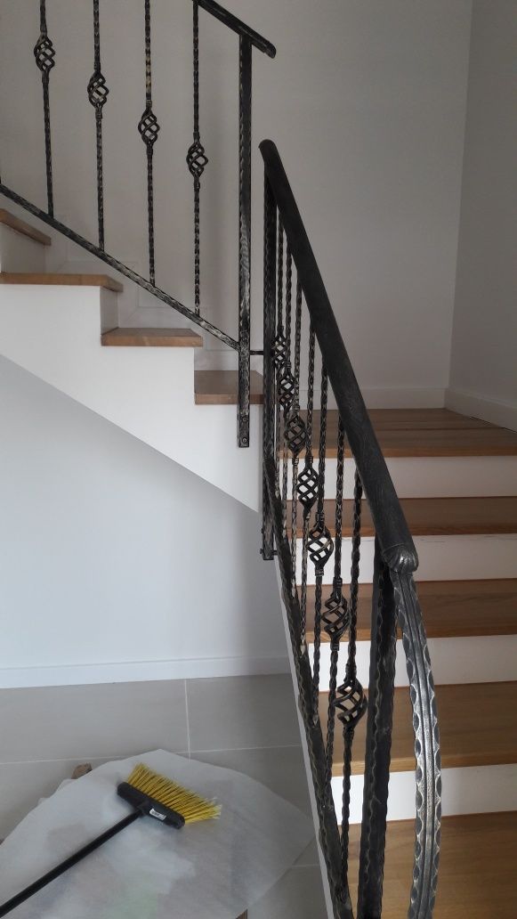 Balustrade fier forjat cu lemn