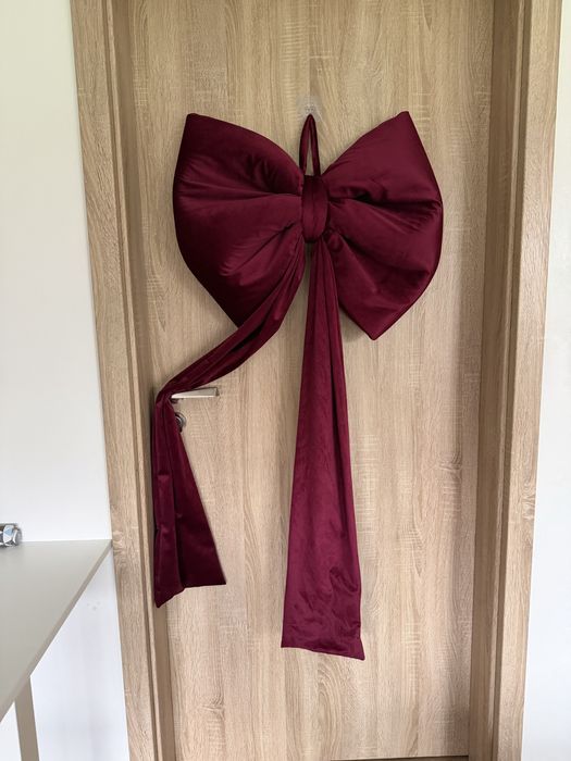 Коледна панделка, за врата, за елха, за декор. Украса за елха