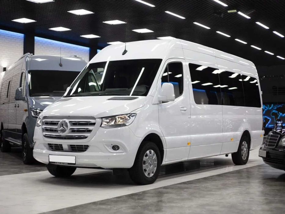 Tashvishsiz sayohat O‘zbekiston bo‘ylab Mercedes Sprinter xizmati 24/7