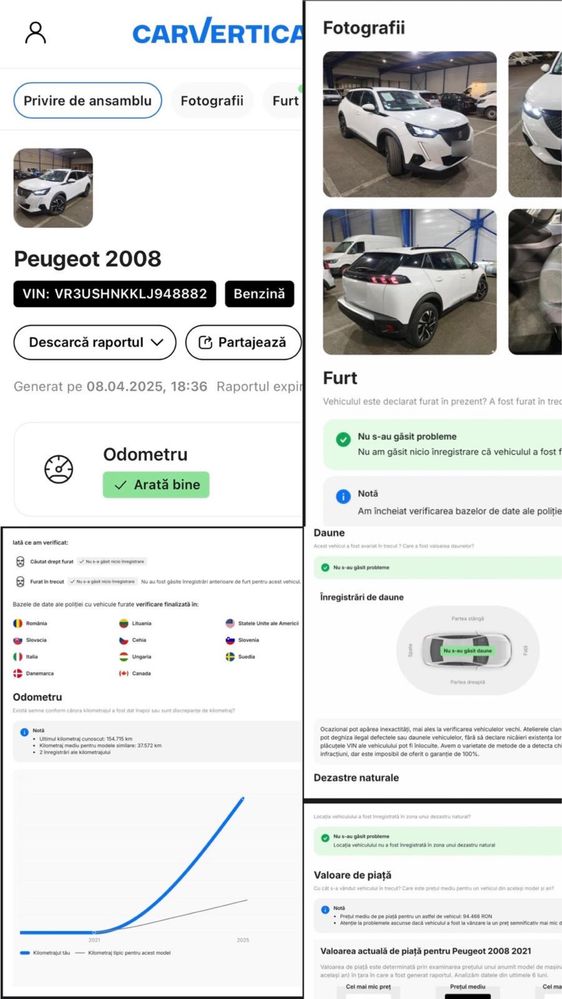 Peugeot 2008 1.2 benzina 2021 impecabil