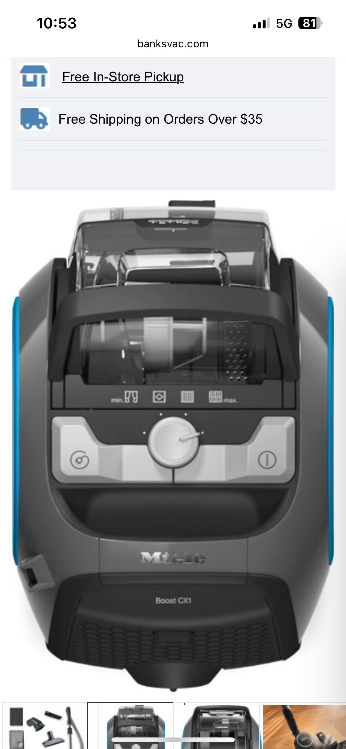 Продава !!!Прахосмукачка  MIELE BOOST CX1 ACTIVE - SNRF3