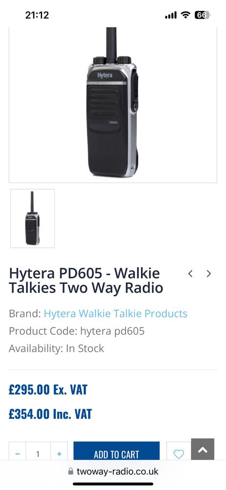 Hytera PDC760 Multi-Mode Advanced Handheld Radio DMR LTE
