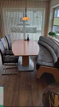 Colțar bucătărie + Masă și scaune (PIELE)