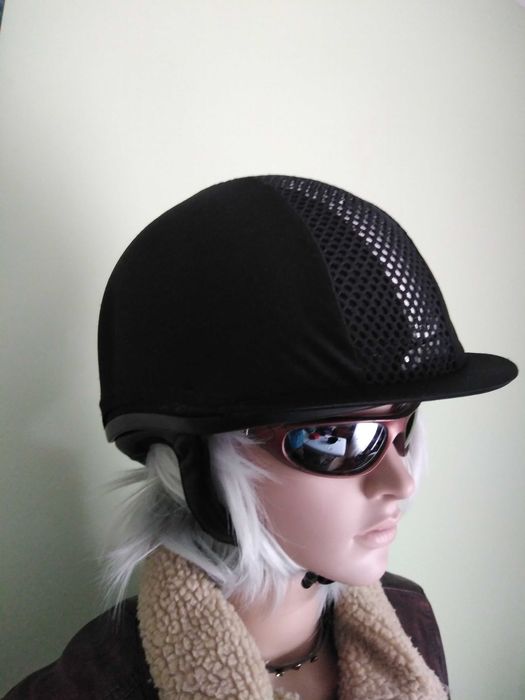 Casca echitatie/calarie Ventair Champion Deluxe, 56 cu basca si manusi