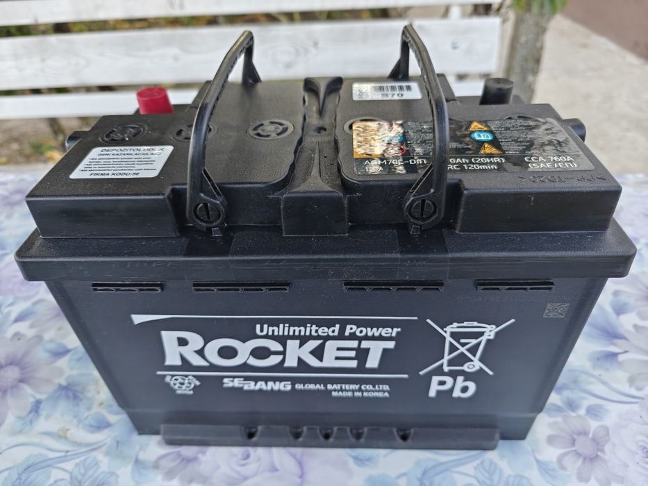 Baterie AGM 12V 70Ah Rocket Korea
