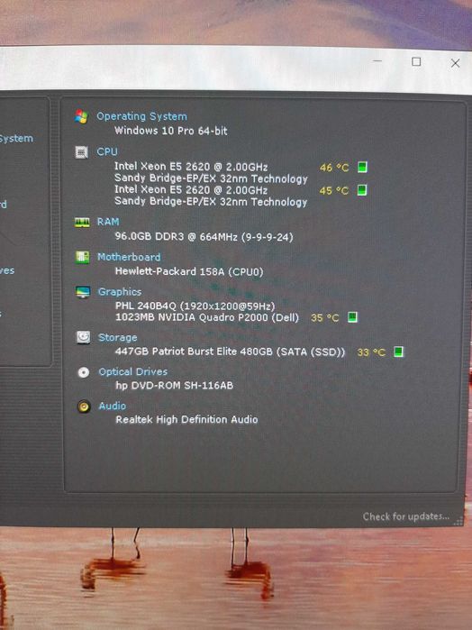 Workstation HP Z 620, 96 GB Ram DDR3, SSD Patriot 480GB,