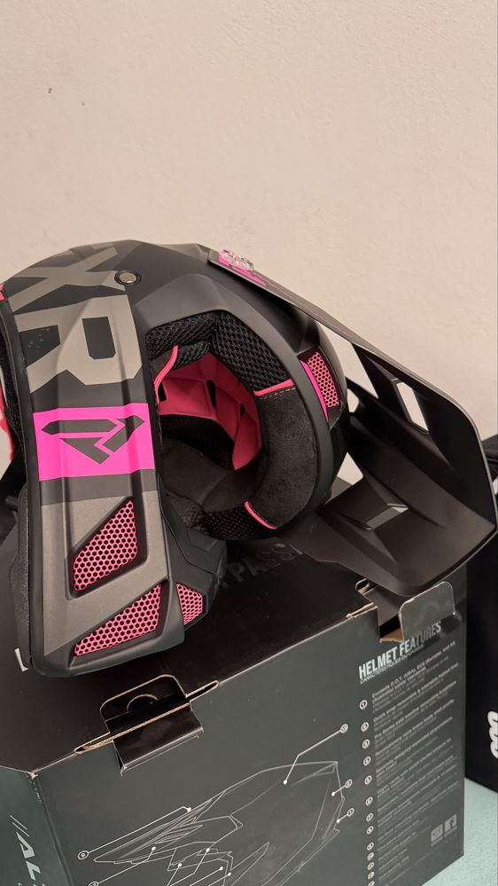 Casca FXR Moto Enduro/Snow Clutch Evo Electric Pink