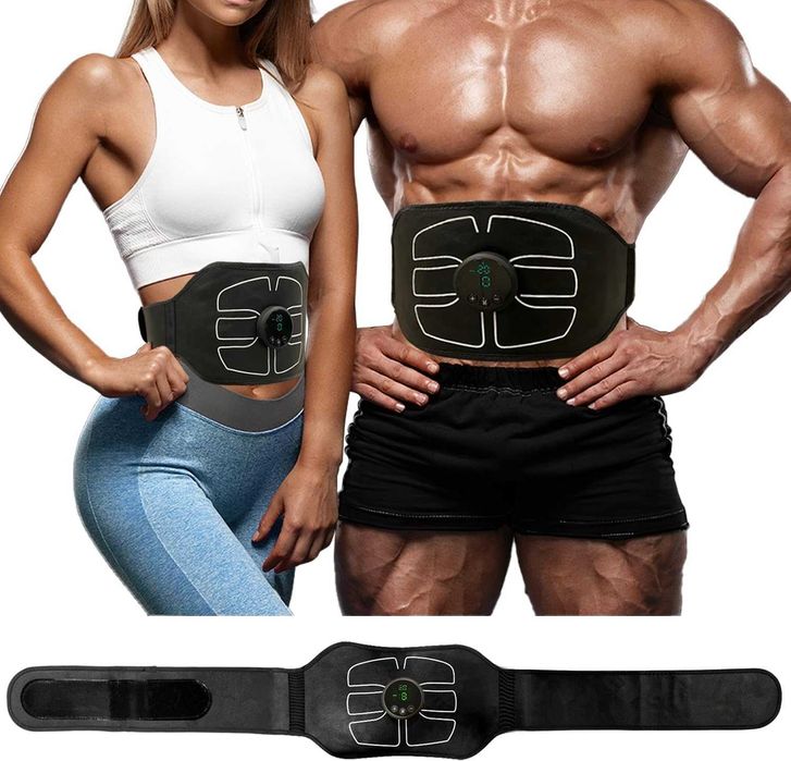 Centura de electrostimulare musculara EMS abdomen reincarcabila USB